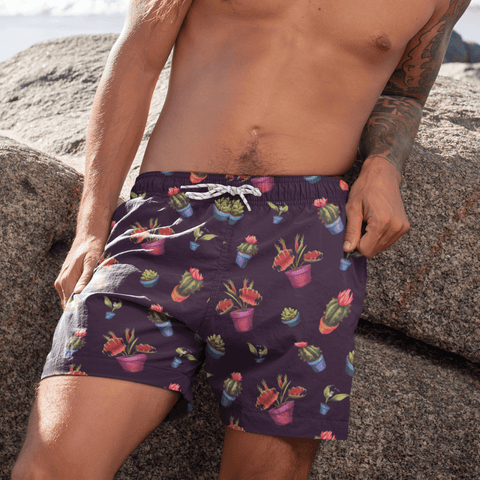 House Plant Men's Swim Trunks