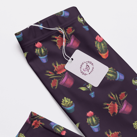 House-Plant-Womens-Pajama-Dark-Purple-Closeup-Product-View