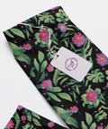 Jungle-Flower-Mens-Pajama-Black-Pink-Closeup-Product-View