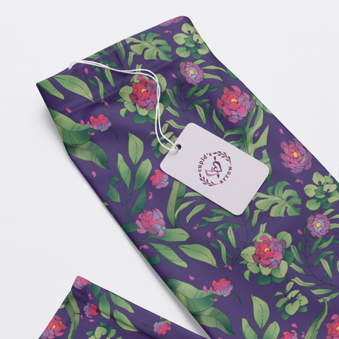 Jungle-Flower-Mens-Pajama-Purple-Pink-Closeup-Product-View