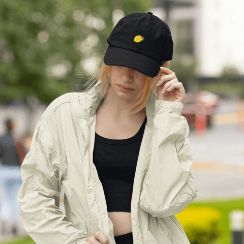 Lemon Embroidered Dad Hat