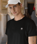 Magic-Eight-Ball-Embroidered-T-Shirt-Black-Lifestyle-Front-View