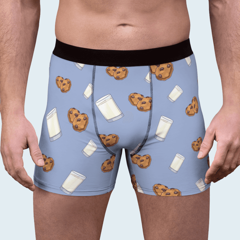 Milk-_-Cookies-Mens-Boxer-Briefs-Gray-Blue-Frontal-View