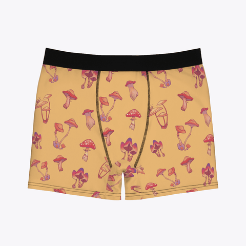 Mushroom-Mens-Boxer-Briefs-Yellow-Product-Front