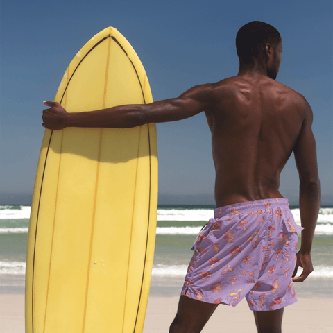 Mushroom Men's Swim Trunks