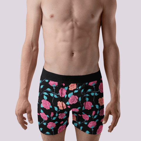 Painted Roses Men's Boxer Briefs