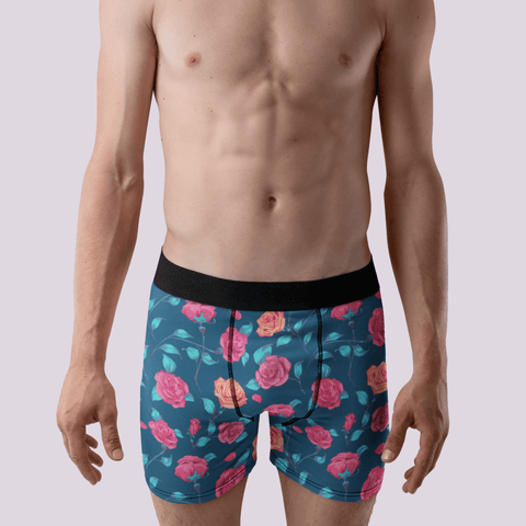Painted Roses Men's Boxer Briefs