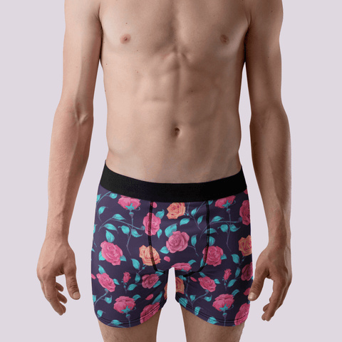 Painted Roses Men's Boxer Briefs