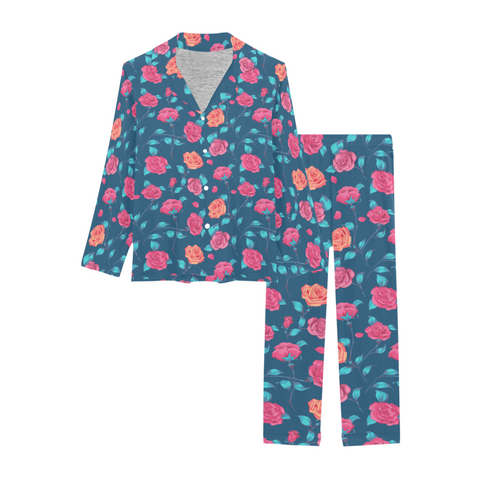 Painted Roses Women's Pajama Set