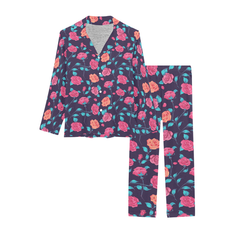 Painted Roses Women's Pajama Set