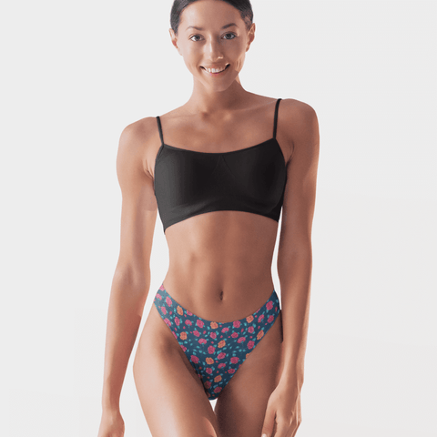 Painted Roses Women's Thong