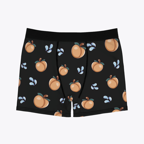 Peach Emoji Men's Boxer Briefs