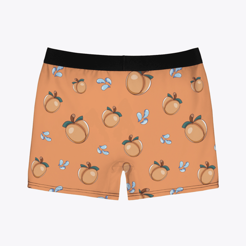 Peach Emoji Men's Boxer Briefs