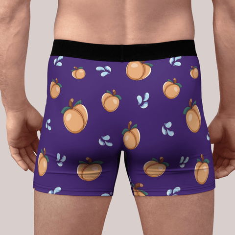 Peach-Emoji-Mens-Boxer-Briefs-Eggplant-Rear-View