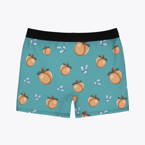 Peach Emoji Men's Boxer Briefs
