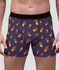 Pineapple-Mens-Boxer-Briefs-Eggplant-Frontal-View