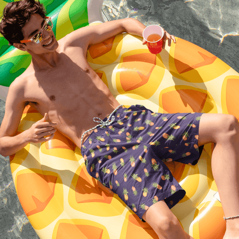 Pineapple Men's Swim Trunks