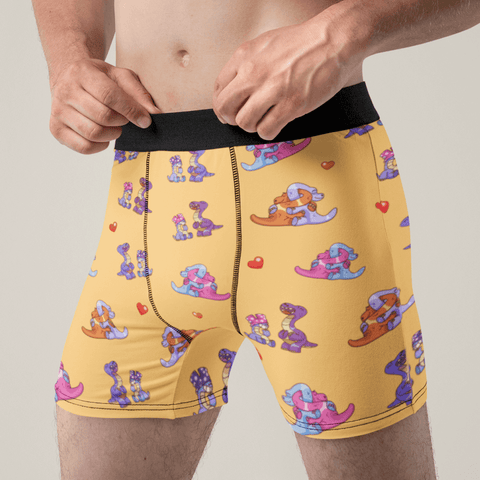 Prehistoric-Passion-Mens-Boxer-Briefs-Mustard-Half-Side-View