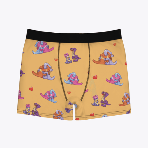 Prehistoric-Passion-Mens-Boxer-Briefs-Mustard-Product-Front-View