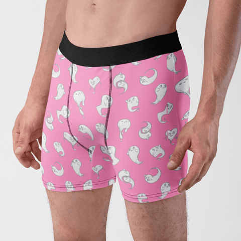 Retro Ghost Men's Boxer Briefs