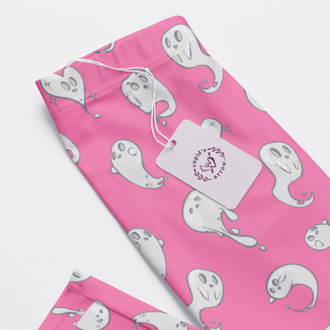 Retro-Ghost-Mens-Pajama-Magenta-Closeup-Product-View