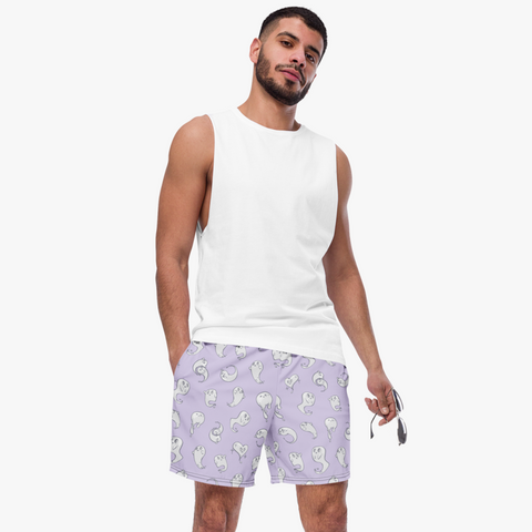Retro Ghost Men's Swim Trunks
