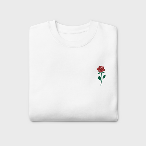 Rose Embroidered Sweatshirt