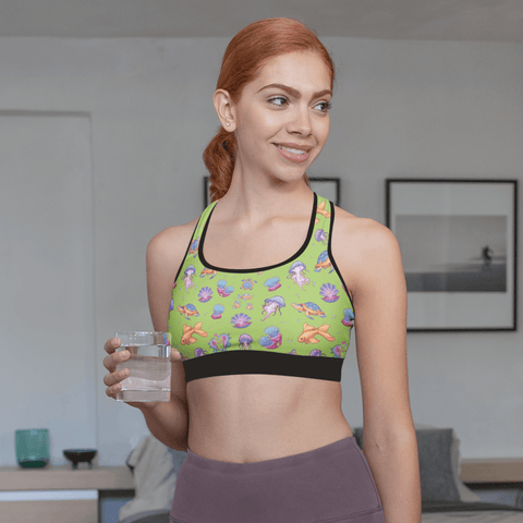 Sea-Life-Womens-Bralette-Lime-Green-Lifestyle-View