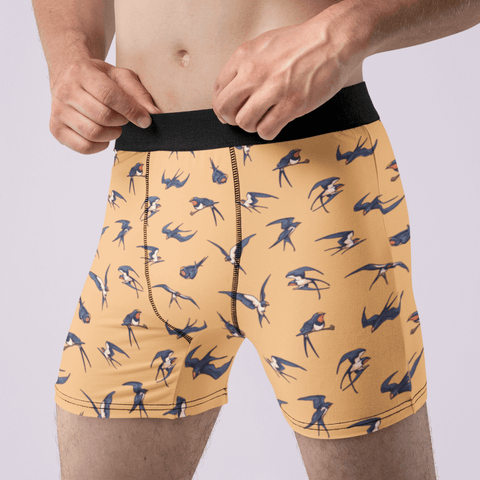 Sparrow-Mens-Boxer-Briefs-Light-Yellow-Half-Side-View