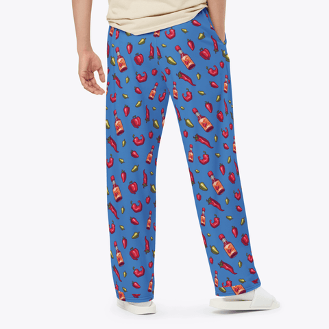 Spicy-Mens-Pajama-Blue-Lifestyle-Rear-View