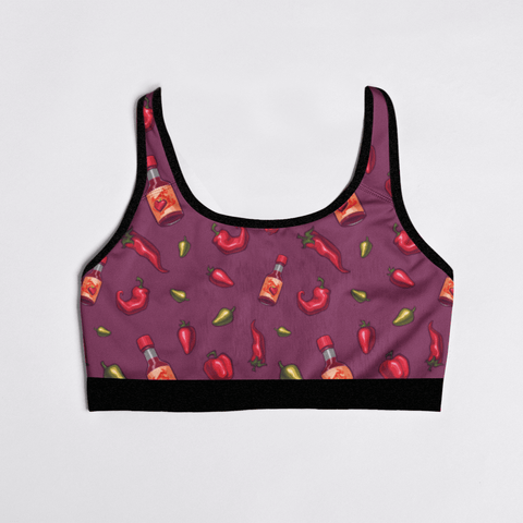 Spicy-Womens-Bralette-Magenta-Product-Front-View