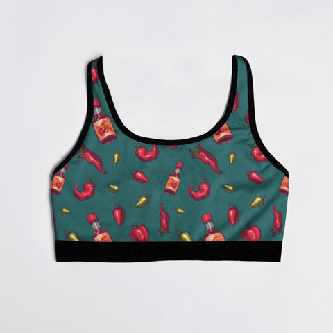 Spicy-Womens-Bralette-Teal-Product-Front-View