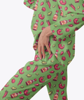 Spicy-Womens-Pajama-Light-Green-Semi-Side-View