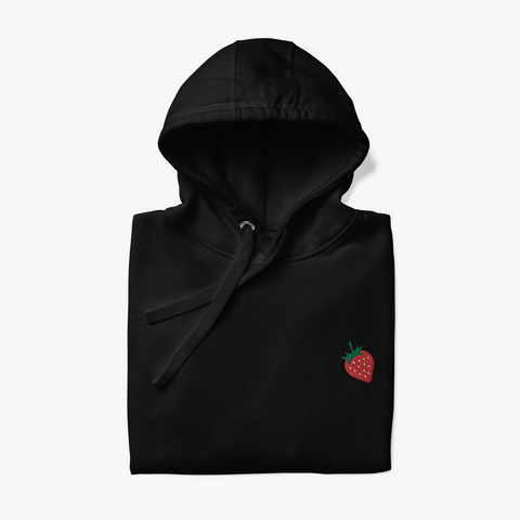 Strawberry Embroidered Hoodie