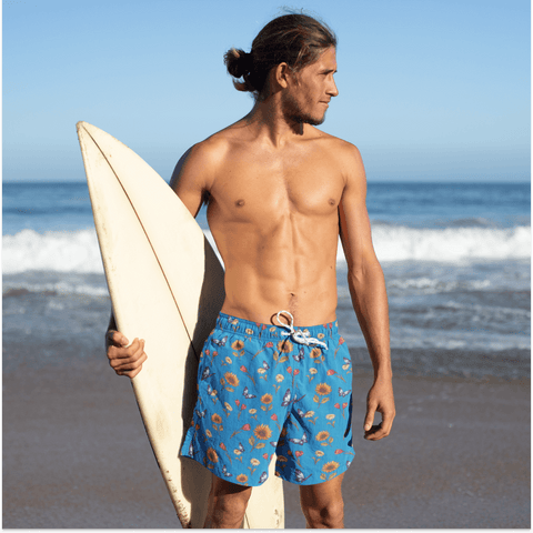 Summer Garden Men's Swim Trunks