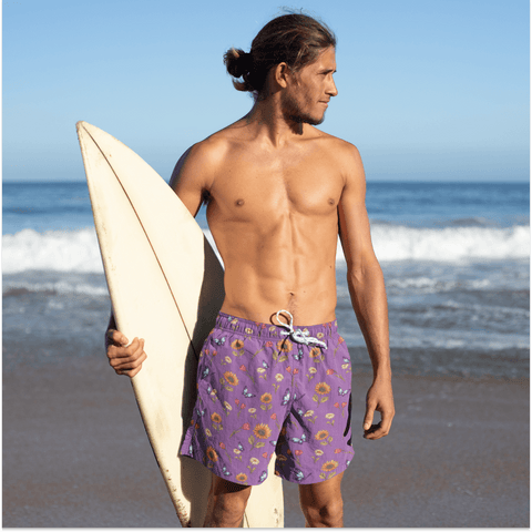 Summer Garden Men's Swim Trunks