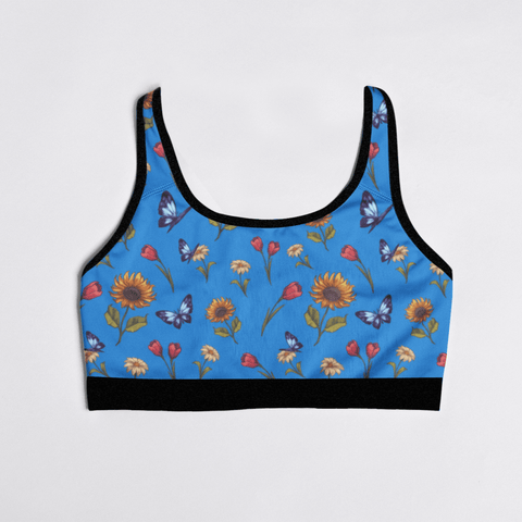 Summer-Garden-Womens-Bralette-Blue-Product-Front-View