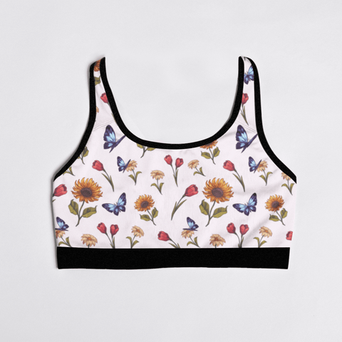 Summer-Garden-Womens-Bralette-White-Product-Front-View