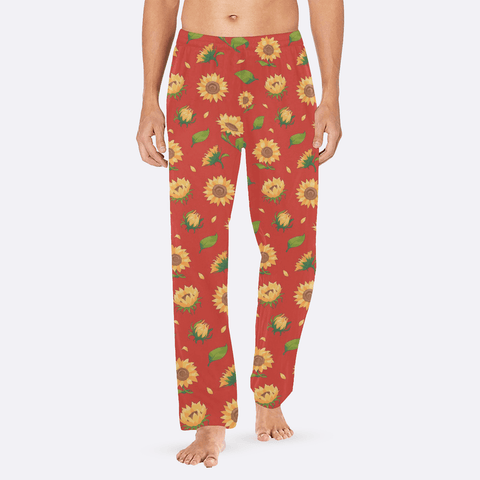 Sunflower-Mens-Pajama-Dark-Orange-Model-Front-View