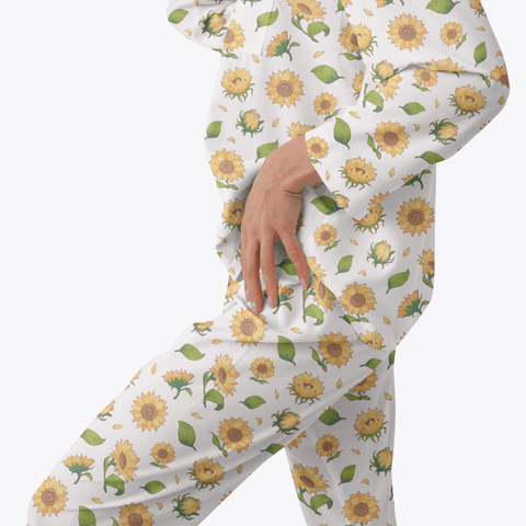 Sunflower-Womens-Pajama-Snow-Semi-Side-View