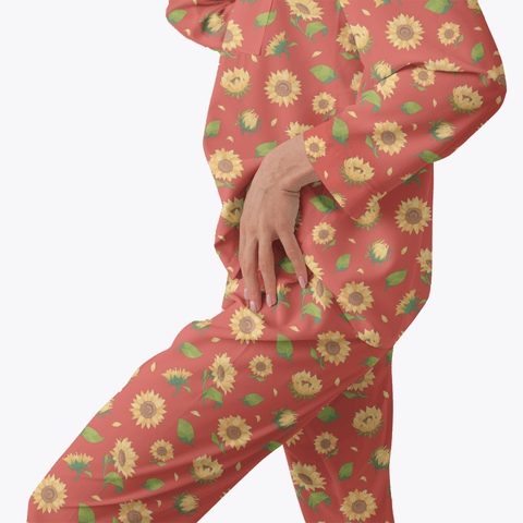 Sunflower-Womens-Pajama-Dark-Orange-Semi-Side-View
