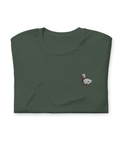 Waddling-Goose-Embroidered-T-Shirt-Moss-Product-Mockup