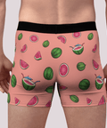 Watermelon-Mens-Boxer-Briefs-Coral-Back-View