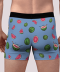 Watermelon-Mens-Boxer-Briefs-Cornflower-Blue-Back-View