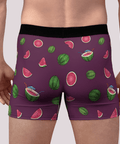 Watermelon-Mens-Boxer-Briefs-Plum-Back-View