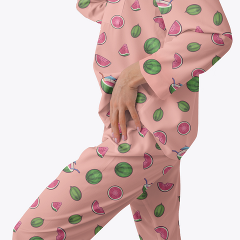 Watermelon-Womens-Pajama-Pink-Semi-Side-View
