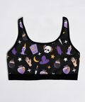 Witch-Core-Womens-Bralette-Black-Product-Front-View