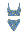 Happy-Avocado-Womens-Bikini-Set-Blue-Front-View