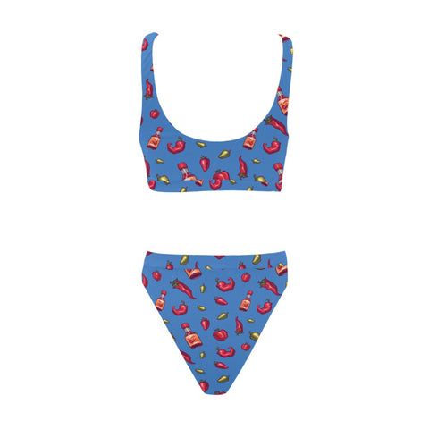 Spicy-Womens-Bikini-Set-Blue-Back-View