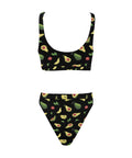 Happy-Avocado-Womens-Bikini-Set-Black-Back-View